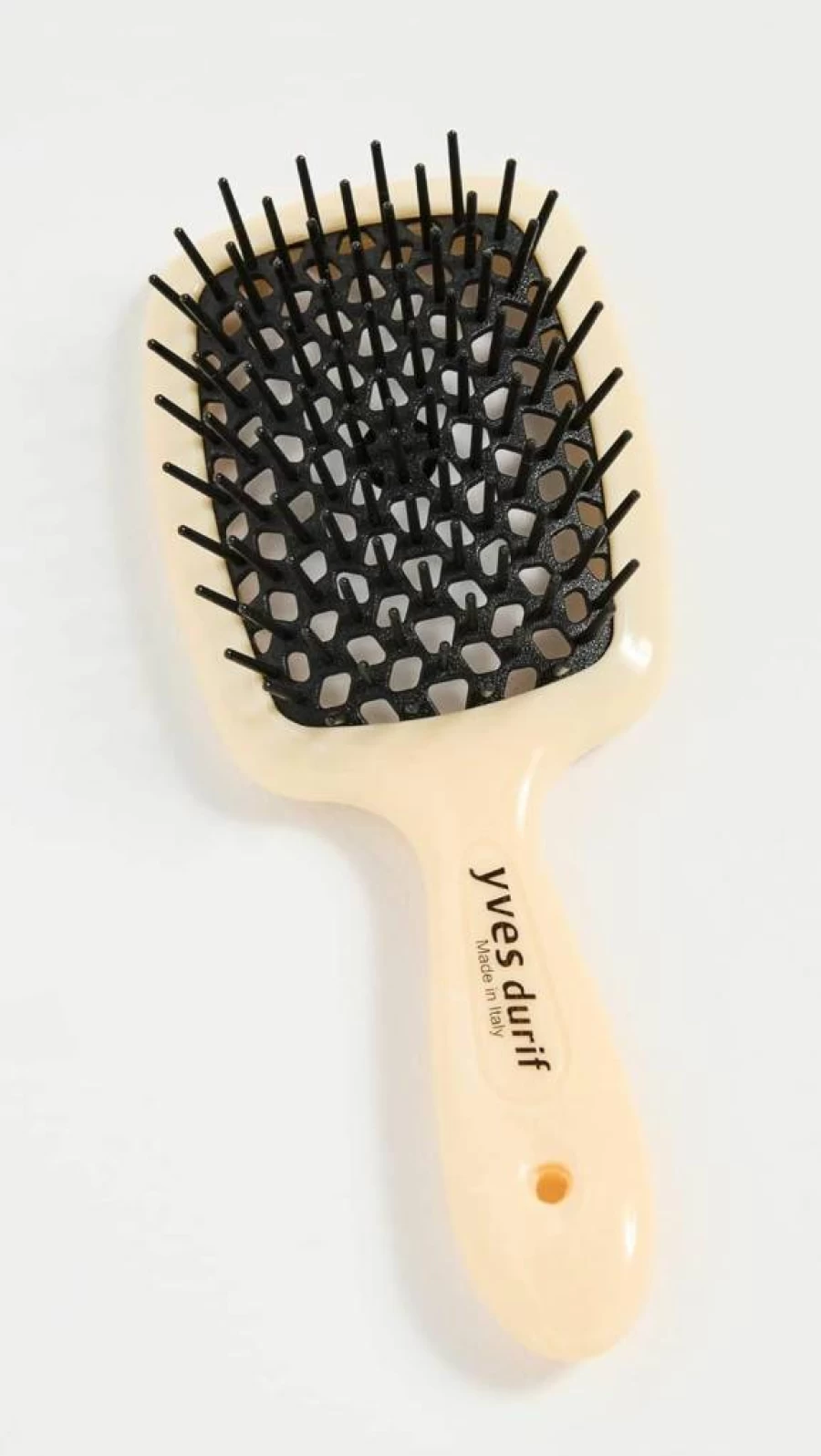 Yves Durif Women's Petite Ivory Vented Hair Brush - One Size Travel-Friendly Compact Styling Tool