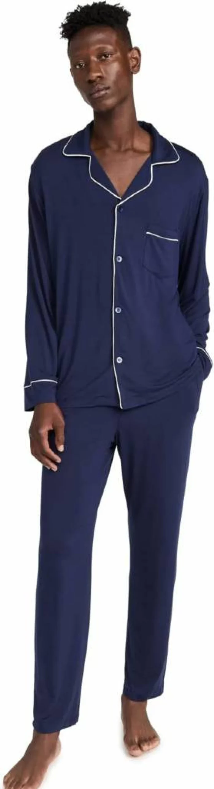 Eberjey William Men's Modal Long Pajama Set - Soft Sleepwear for Comfortable Nights