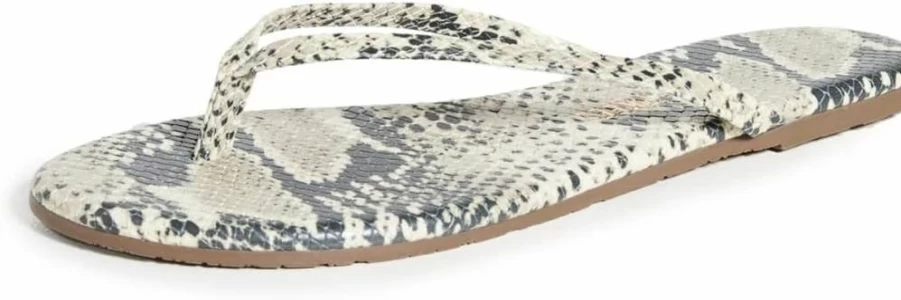 TKEES Women's Glitter Angel Wings Flip-Flop Sandals - Sparkly Comfortable Beach Slides