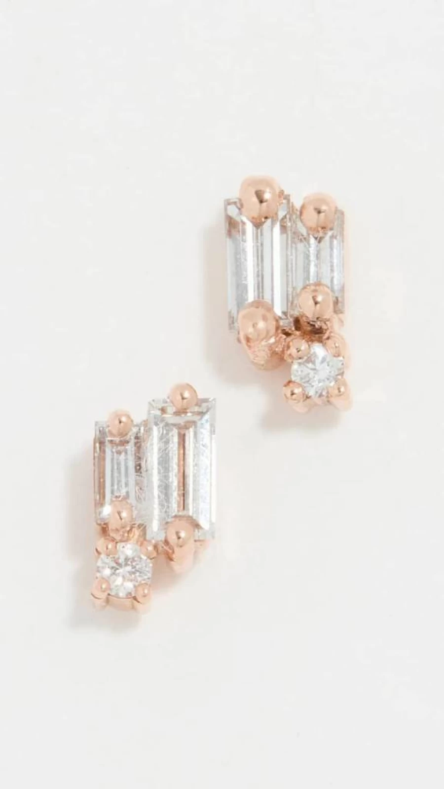 Suzanne Kalan 18K Gold Diamond Cluster Earrings for Women Luxury Handmade Jewelry