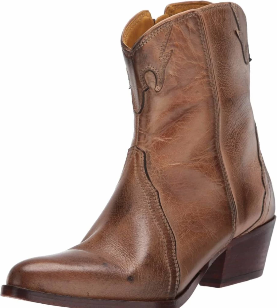 Free People Women's New Frontier Western Boots - Stylish Cowgirl Ankle Boots for Women