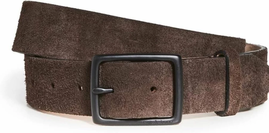 Rag & Bone Men's Genuine Leather Rugged Casual Belt for Everyday Wear
