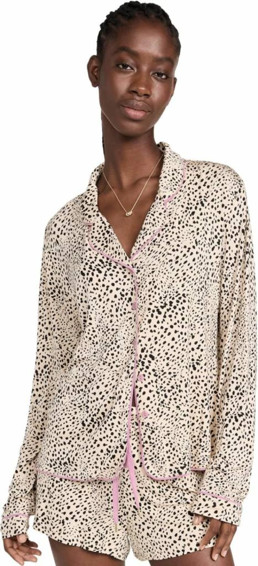 Honeydew Intimates Women's All American Shortie Set - Comfortable Lingerie Shorts & Top Set for Sleepwear or Lounge