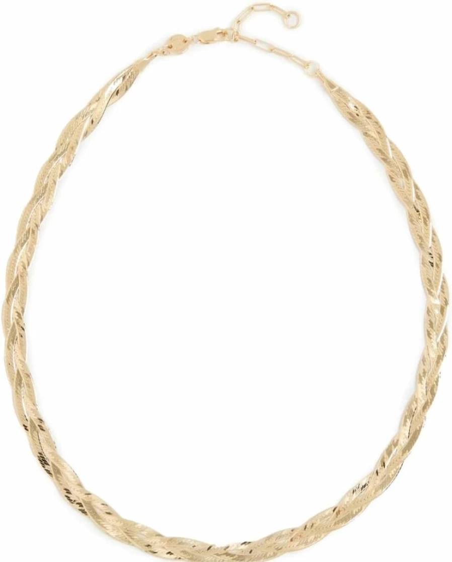 Jennifer Zeuner Francesca Gold Necklace for Women - Elegant Layered Chain Jewelry