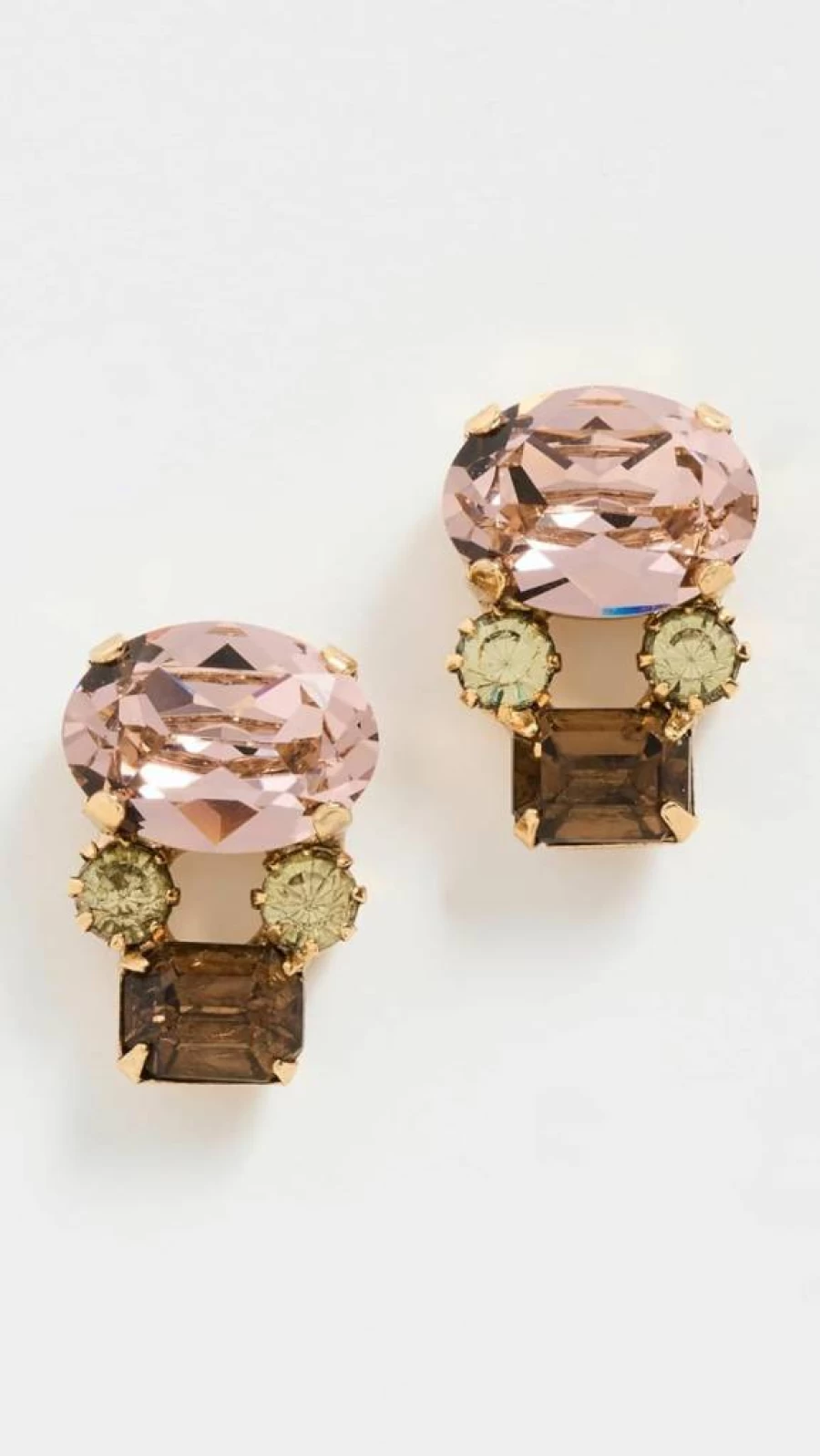 Jennifer Behr Dottie Women's Stud Earrings – Elegant Crystal Rhinestone Studs for Everyday Wear