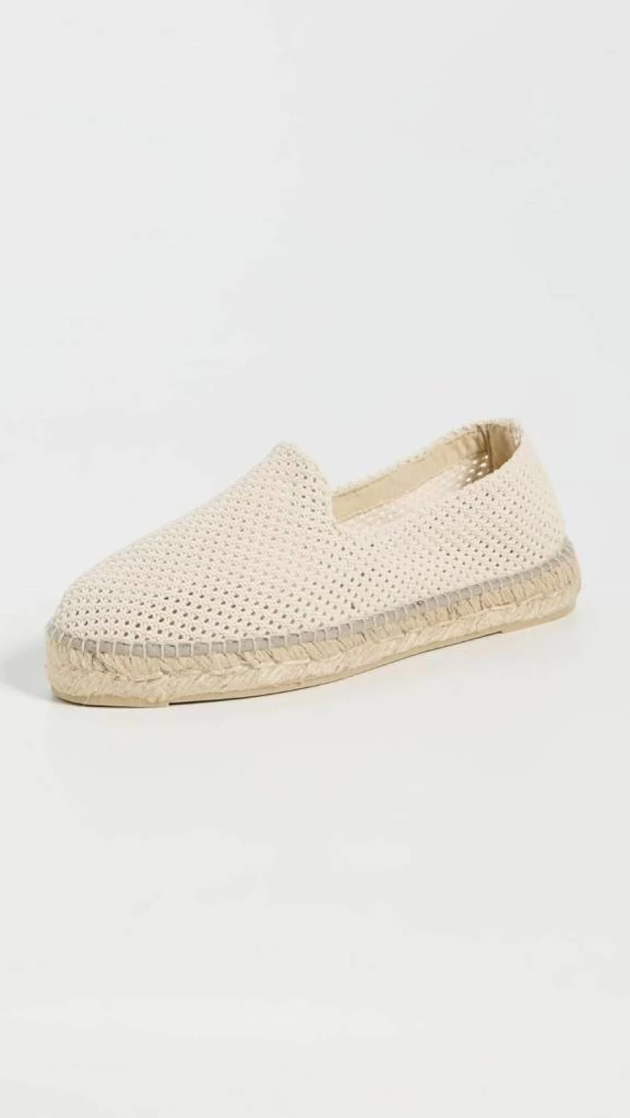 Manebi Women's Comfortable Breathable Flat Espadrilles with Net Design for Summer Casual Wear