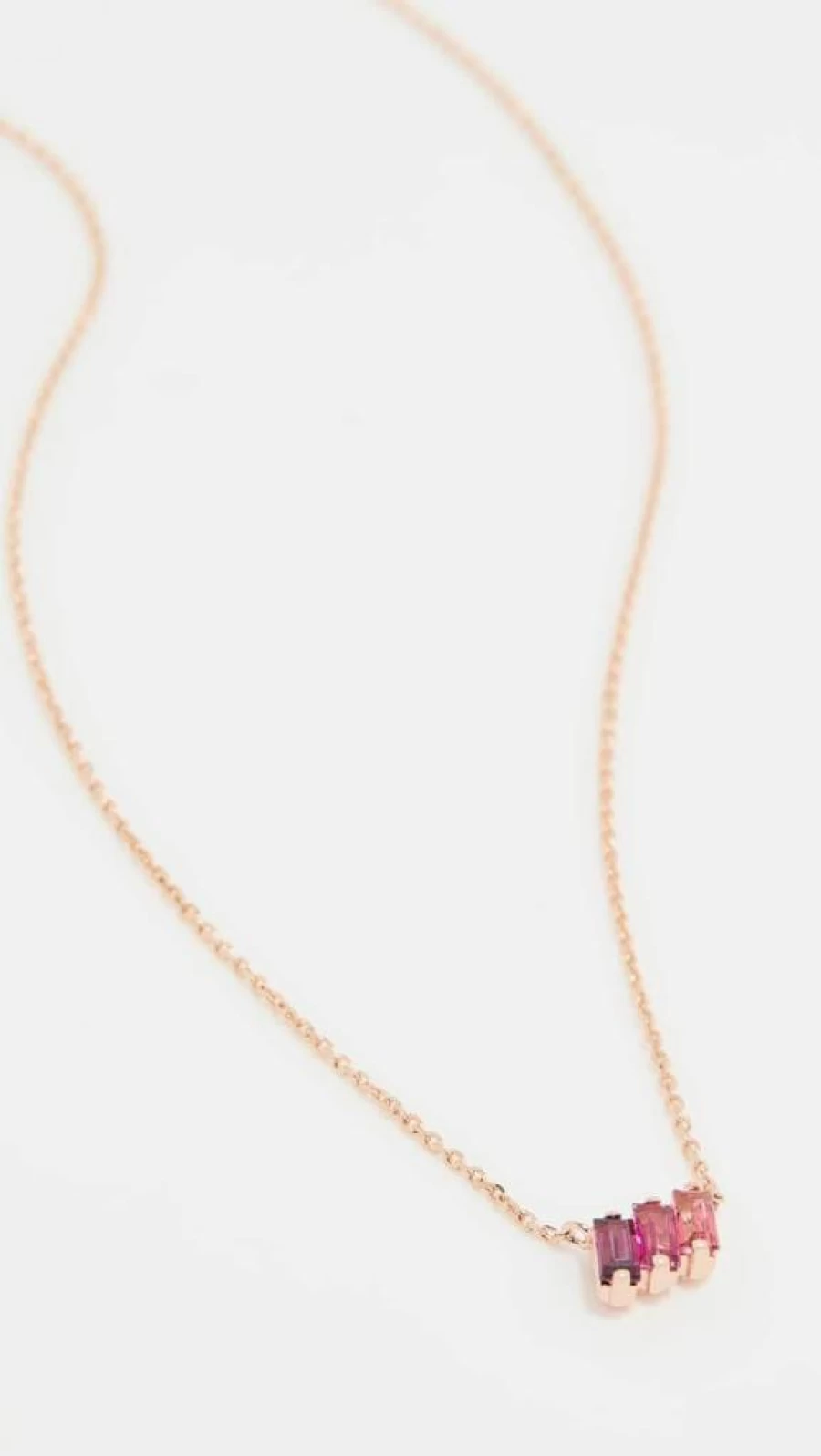 Suzanne Kalan 14K Gold Mini Bar Necklace for Women - Elegant Minimalist Pendant