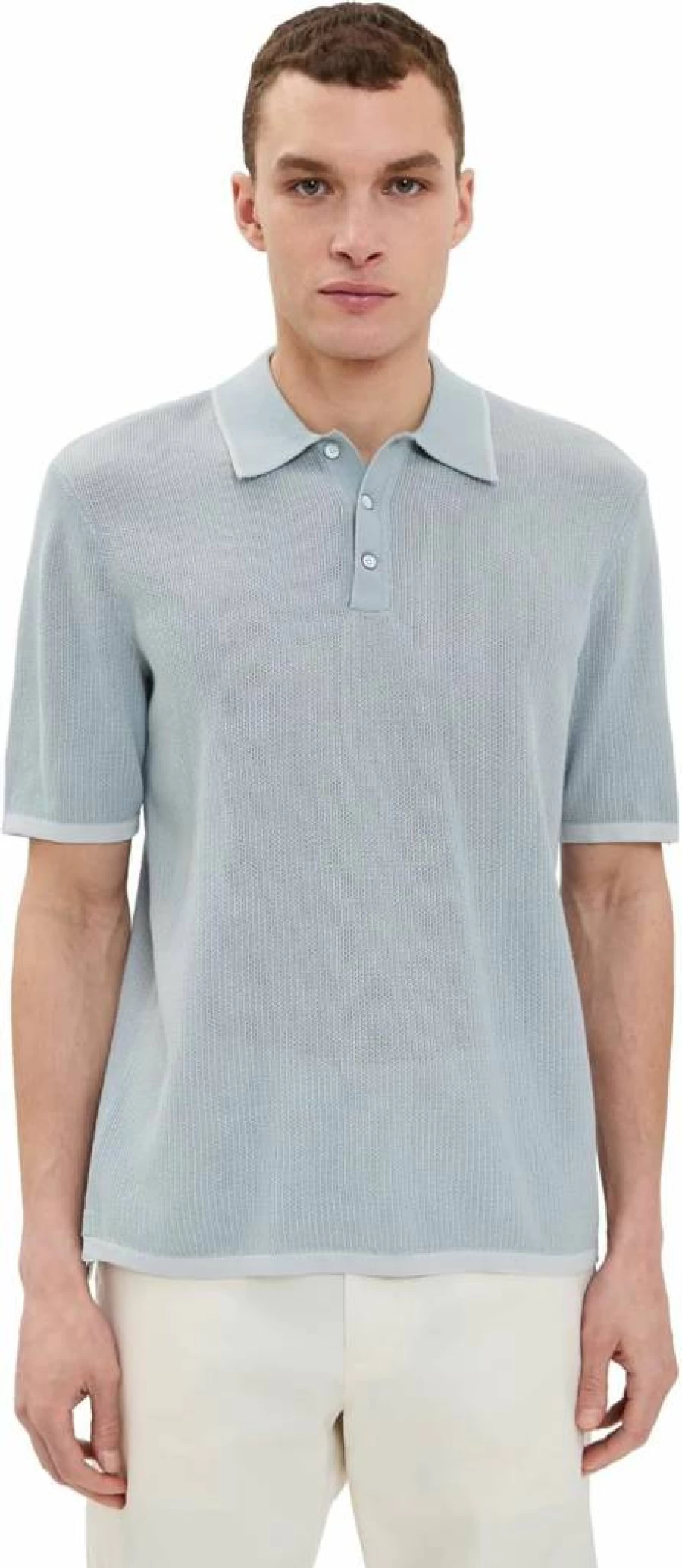 Rag & Bone Men's Harvey Slim-Fit Knit Polo Shirt - Premium Cotton Blend Casual Style