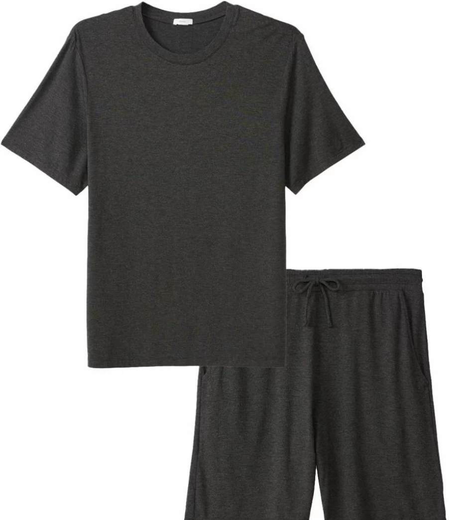 Eberjey Henry Men's Pajama Set - Soft Short Sleeve Sleepwear for Men