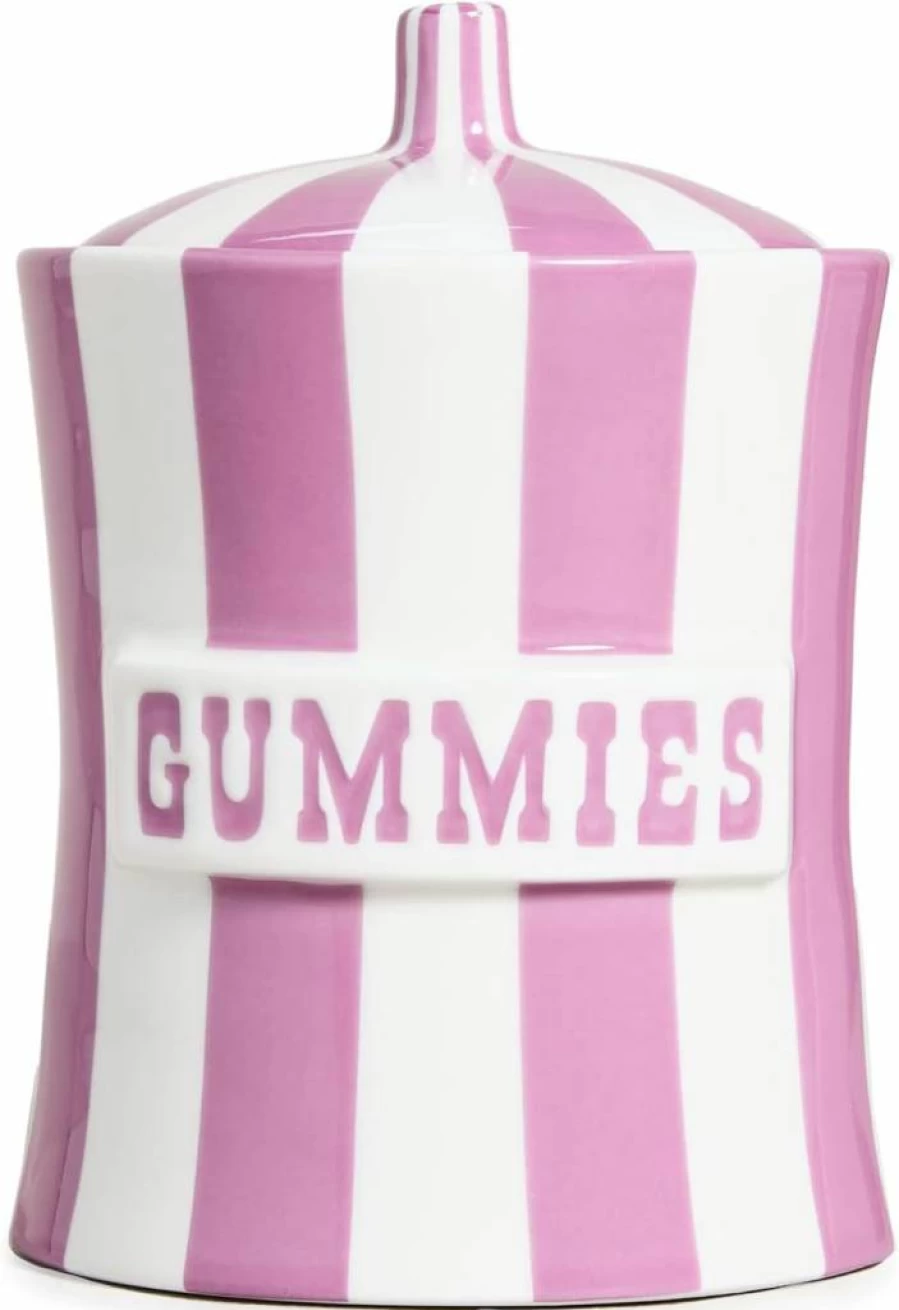 Jonathan Adler Purple Vice Canister - 6.75 Inch Decorative Kitchen Storage Jar for Candy & Gummies - One Size
