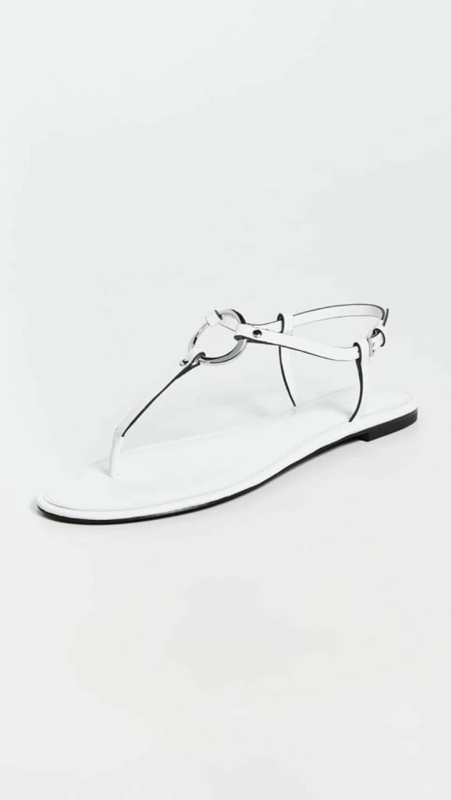 Tory Burch Women's Ring Detail Flat Sandals | Comfortable Slide Sandals for Women