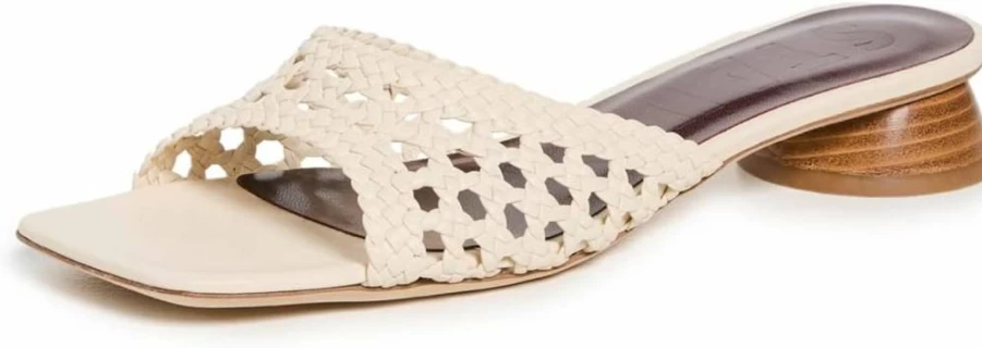 STAUD Simone Crochet Heels for Women - Elegant Handcrafted Sandals