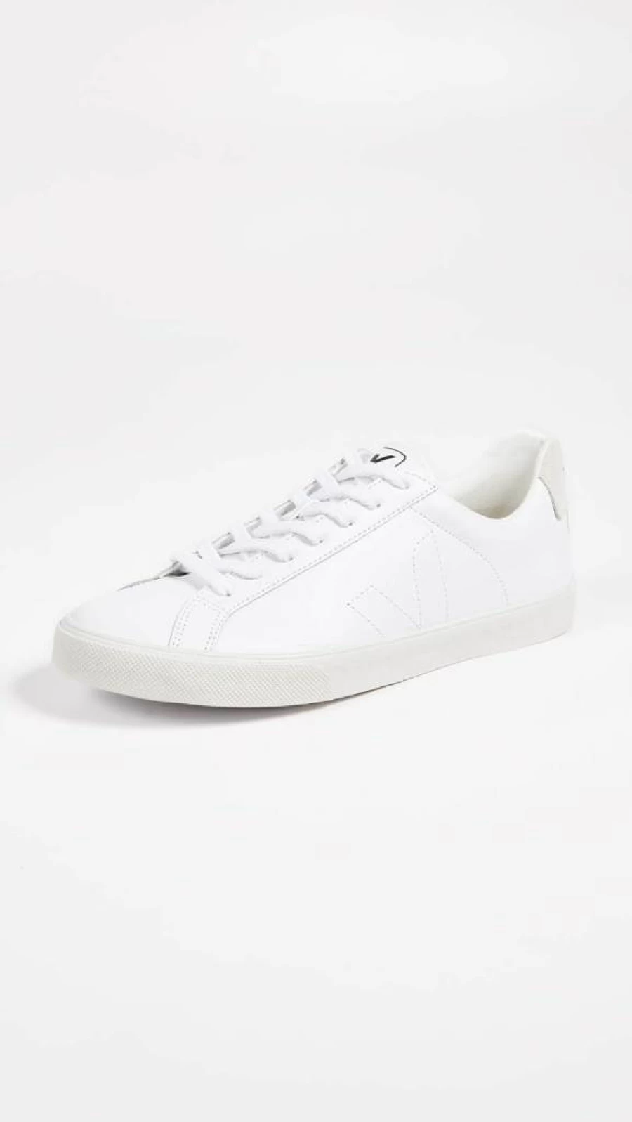 Veja Men's Esplar Leather Sneakers – Sustainable Vegan White Low-Top Shoes