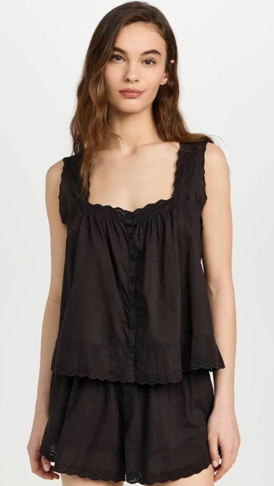 The Great Women's Eyelet Tank Top – Stylish & Comfortable Summer Essential