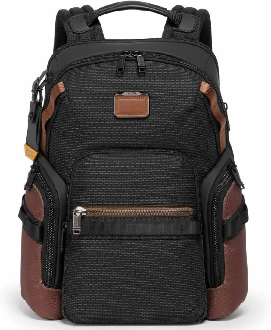 TUMI Alpha Bravo Navigation Backpack - Durable 15" Laptop Travel Backpack for Men & Women, 16 x 14 x 7.3 Inch Water-Resistant Work Backpack with USB Port, Business Carry-On Backpack
