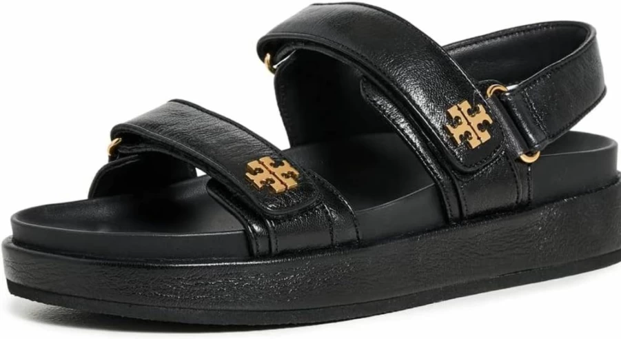 Tory Burch Women's Kira Two Band Sport Sandals – Comfortable Athletic Slide Sandals for Women