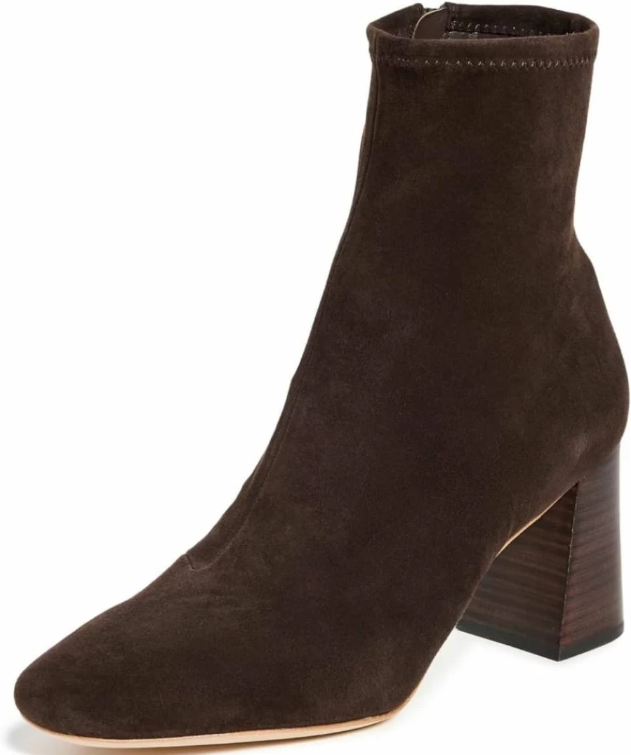 Loeffler Randall Women's Elise Slim Ankle Booties | Leather Ankle Boots for Women | Fashion Chelsea Booties