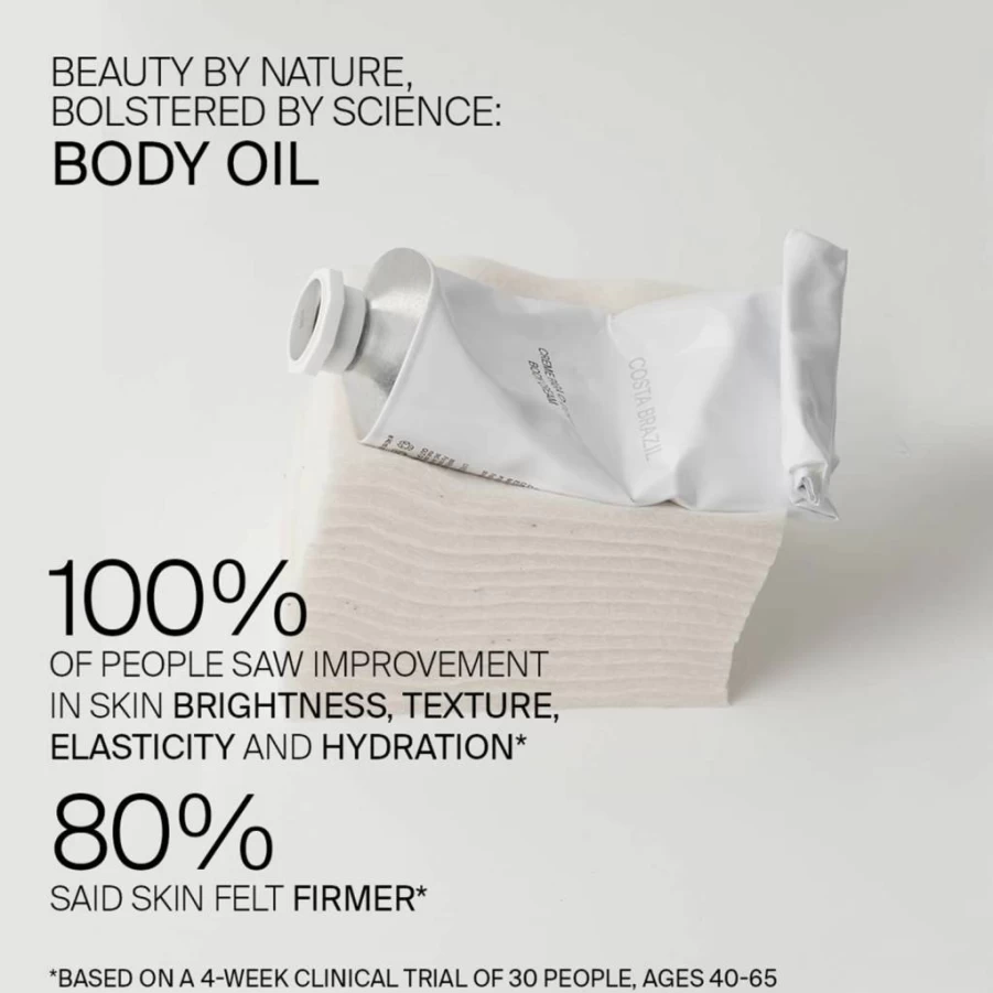 Costa Brazil Body Cream - Hydrating Lotion with Brazilian Seed Oils, Vitamins | Nutrient Rich, Vegan, Sustainable | 4.73 Oz