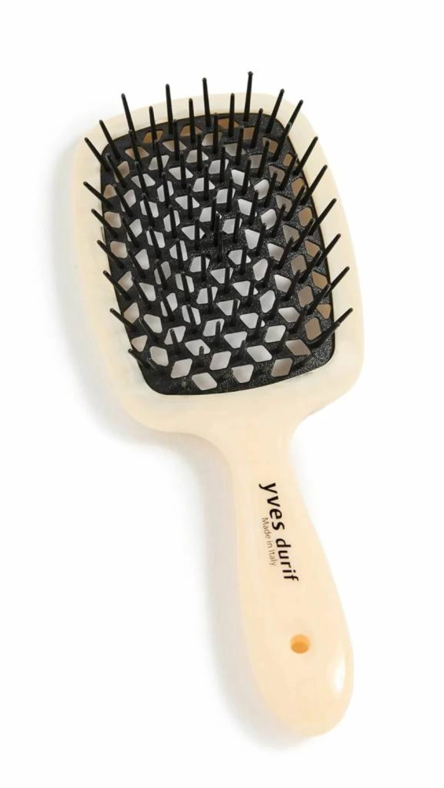 Yves Durif Women's Ivory Vented Hair Brush - Breathable Design for Comfort & Style