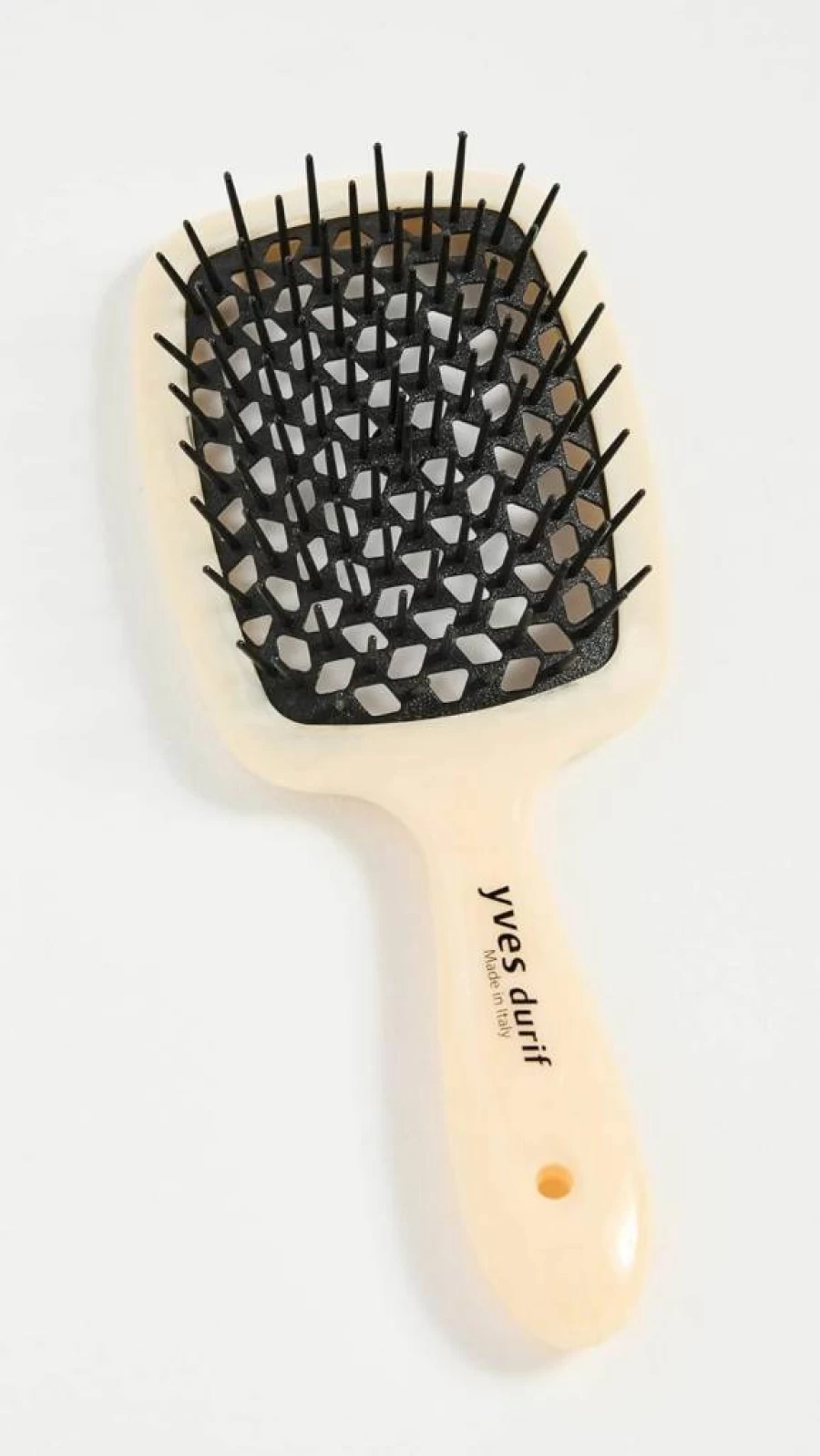 Yves Durif Women's Ivory Vented Hair Brush - Breathable Design for Comfort & Style
