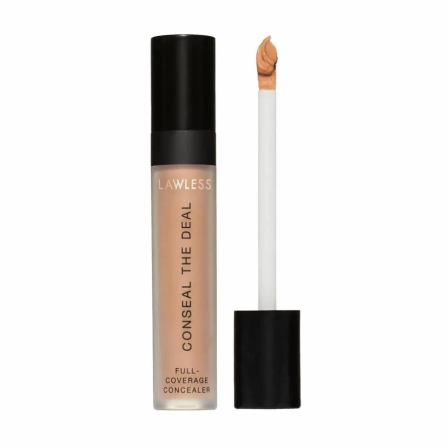 LAWLESS Conseal The Deal Lightweight Longwear Concealer - Cream Puff, Anti-Dark Circles & Puffiness with Antioxidants & Caffeine, Self-Setting, Silicone-Free, 5ml