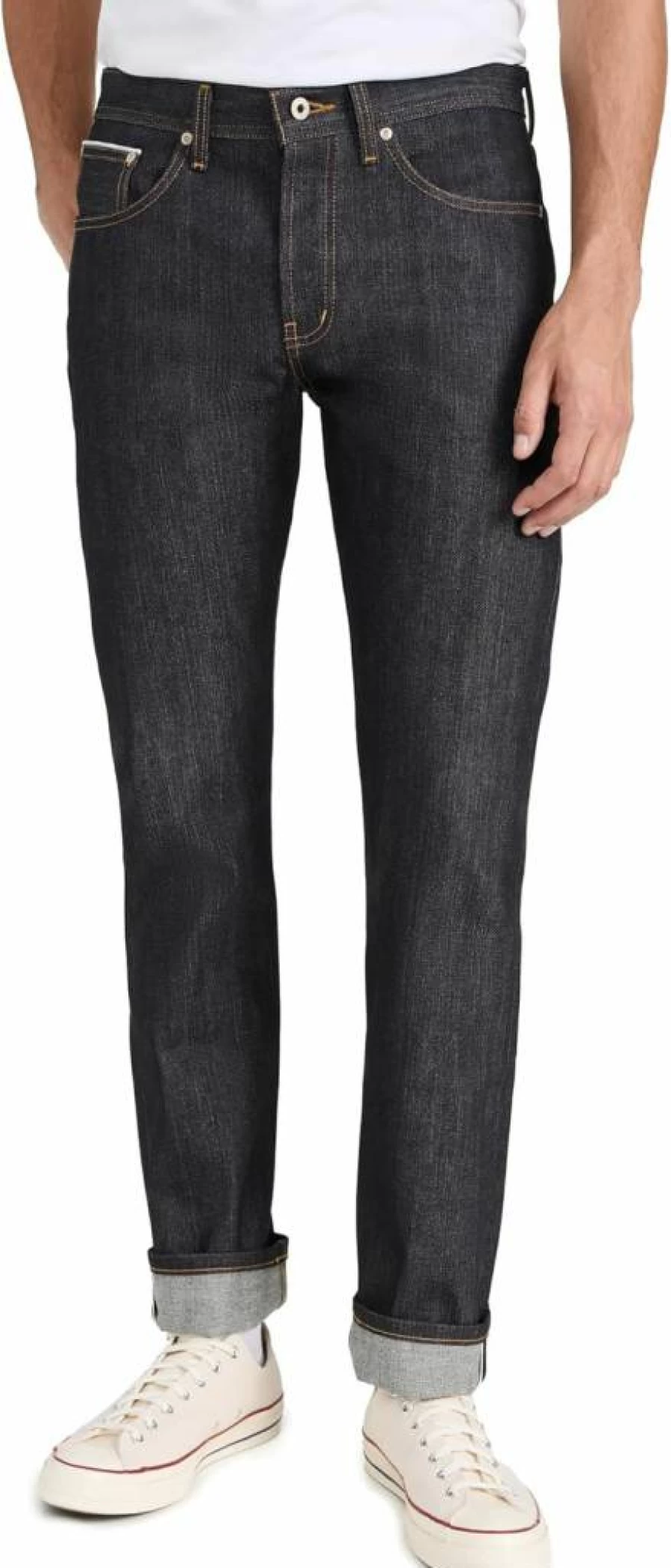 Naked & Famous Denim Men's Weird Guy Tapered Fit Jeans - 11oz Stretch Selvedge Denim for Men