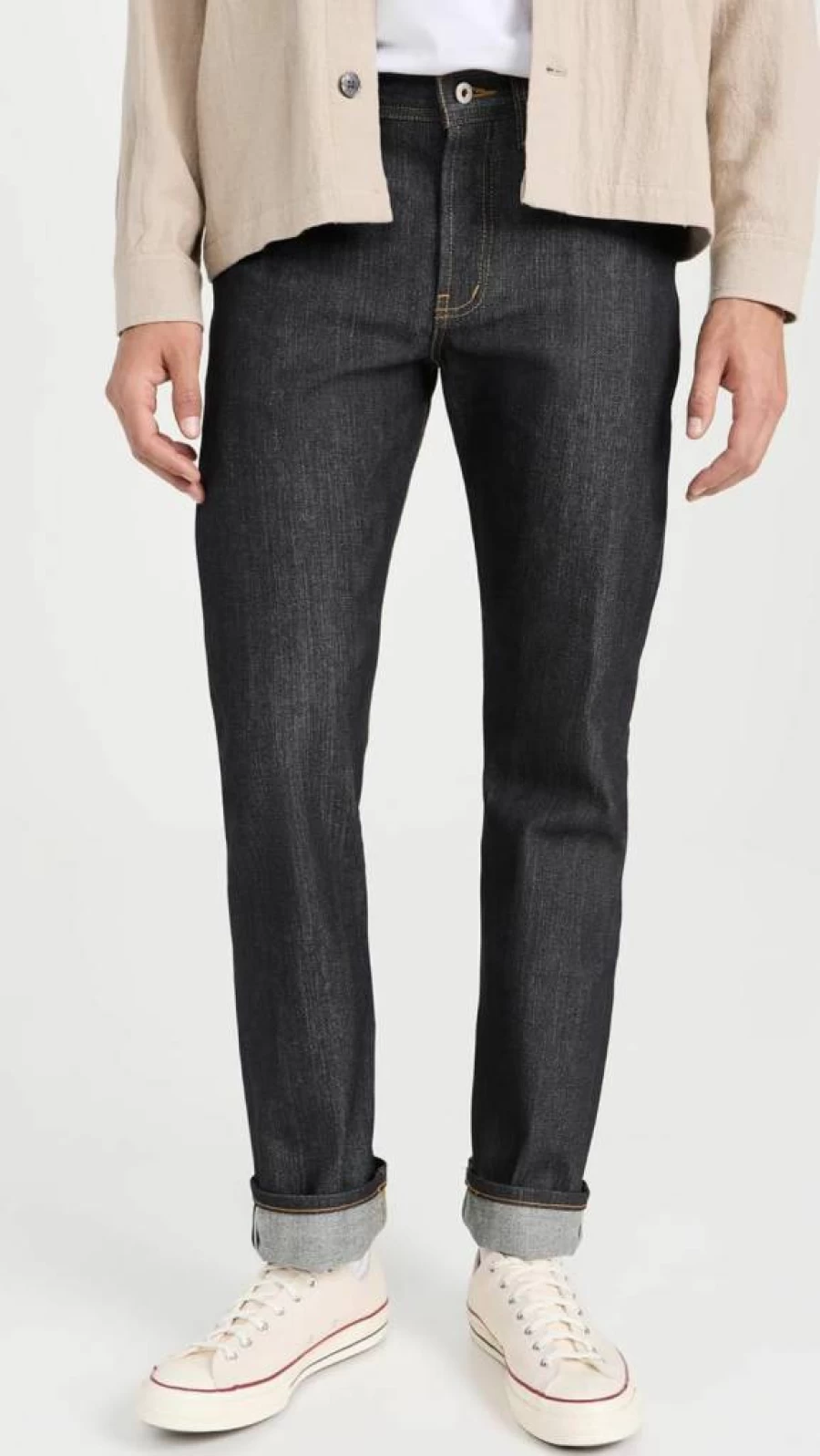 Naked & Famous Denim Men's Weird Guy Tapered Fit Jeans - 11oz Stretch Selvedge Denim for Men