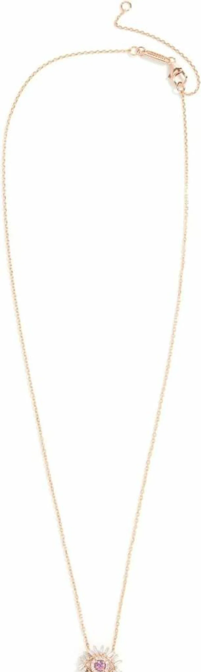 Suzanne Kalan 18K Rose Gold Mini Evil Eye Pendant Necklace for Women