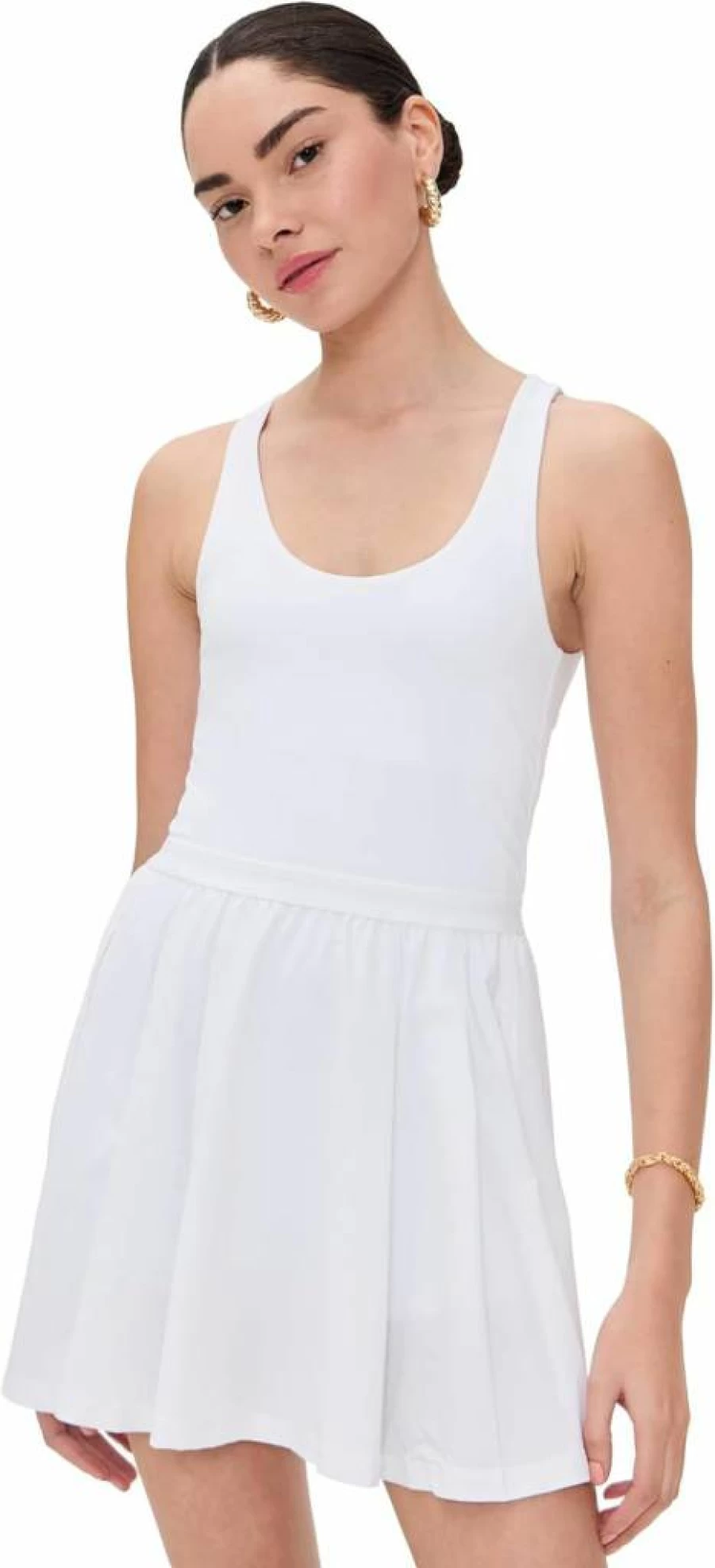 Beyond Yoga Women's Pleated Yoga Dress - Comfortable & Stylish Workout Dress for Yoga & Active Wear