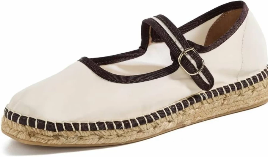 Naguisa Women's Peonia Mary Jane Espadrilles Flats Comfortable Casual Shoes