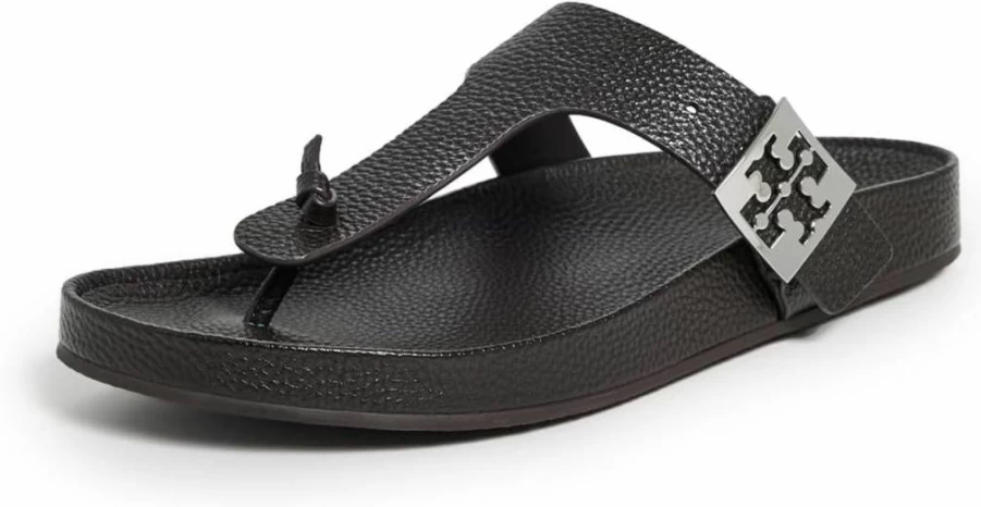 Tory Burch Women's Mellow Thong Sandals – Comfortable Leather Flip Flops for Summer