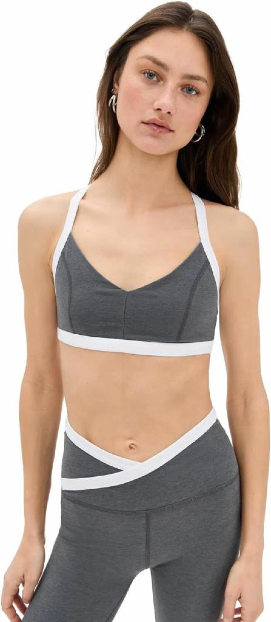 Beyond Yoga Women's Spacedye Outlines Bra - High Support Workout Top for Yoga & Fitness