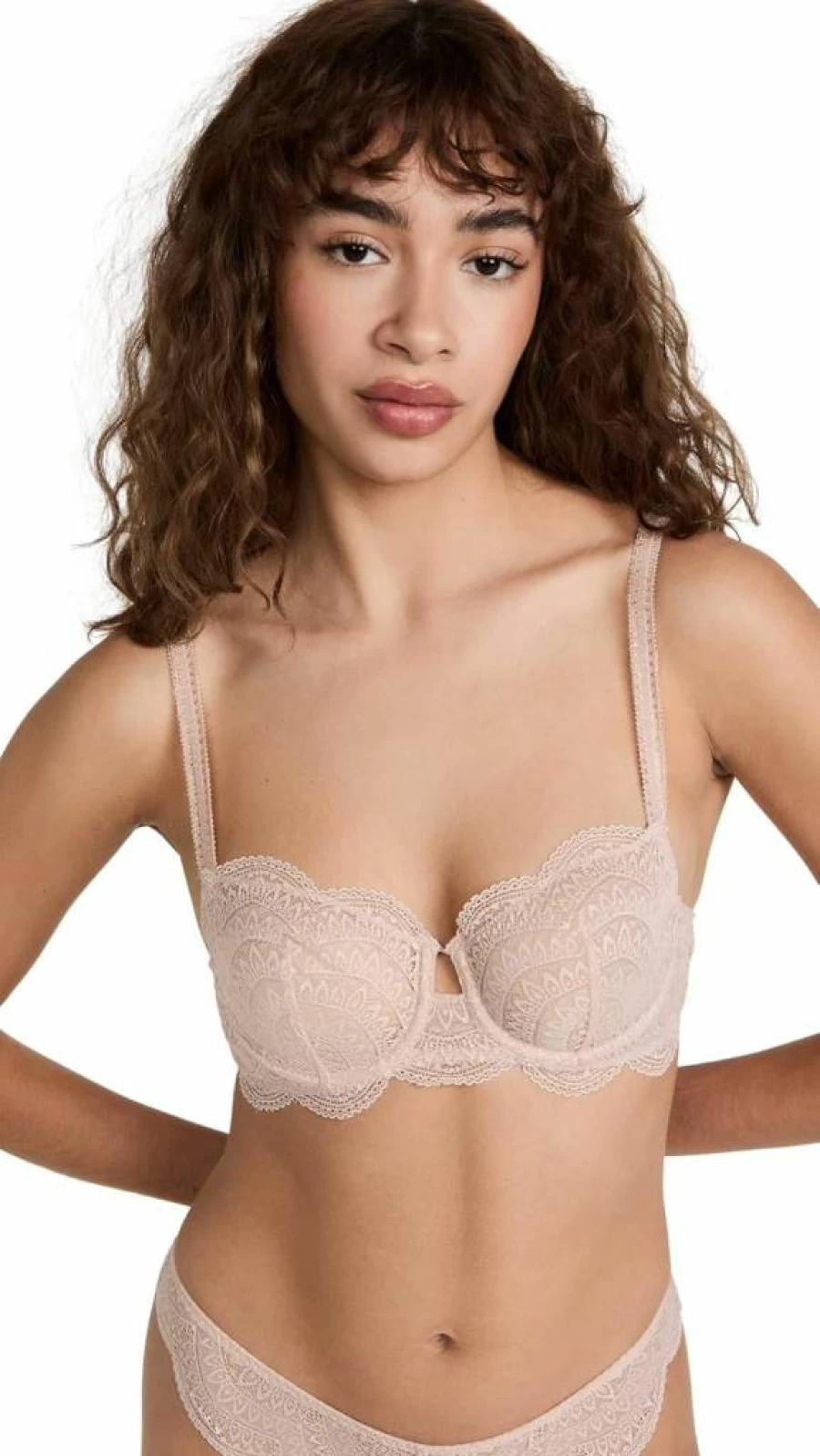 Simone Perele Women's Karma Demi Cup Bra - Comfortable Lace Underwire Lingerie