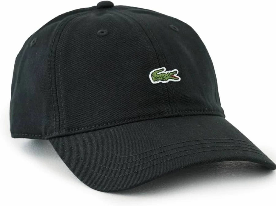 Lacoste Men's Organic Cotton Twill Baseball Cap | Classic Logo Design | Adjustable Strap