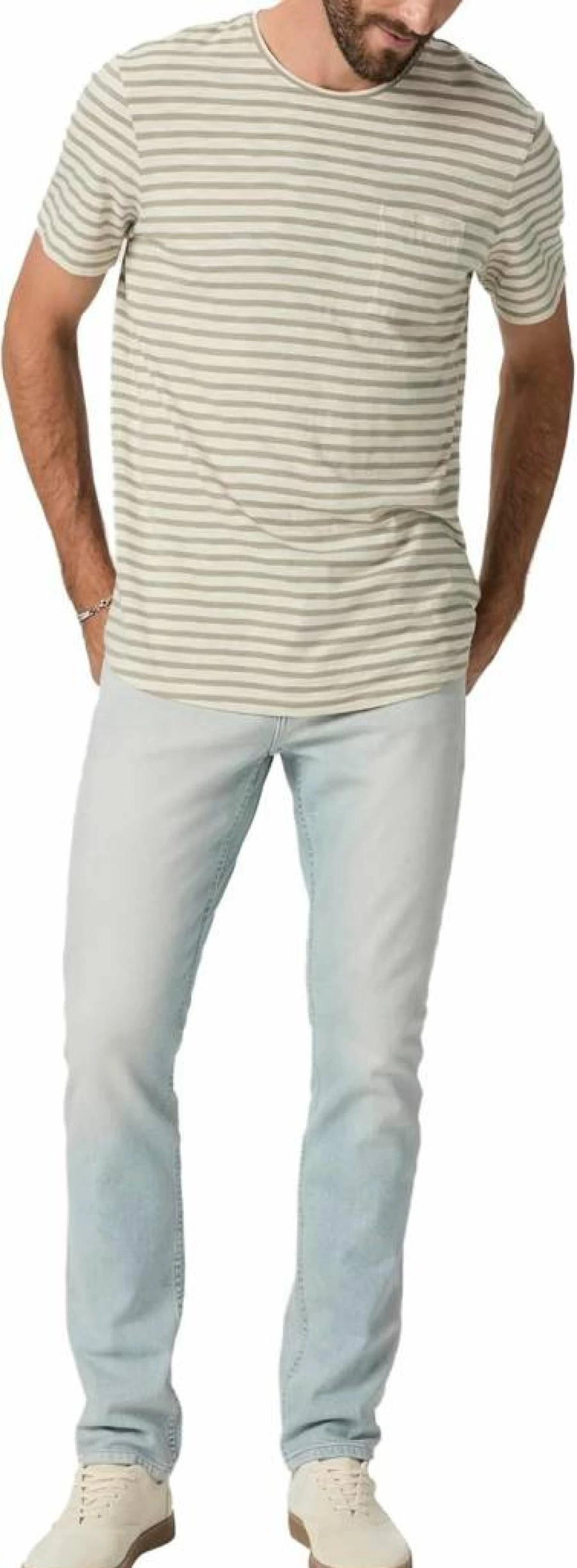 PAIGE Men's Federal Transcend Slim Straight Fit Jeans - Premium Denim Pants