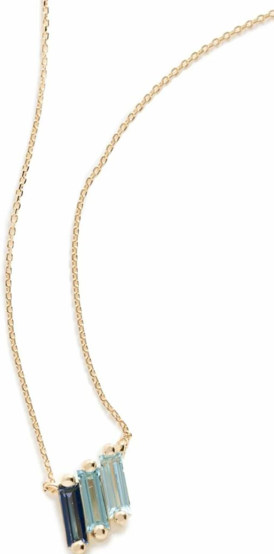 Suzanne Kalan 14K Yellow Gold Zigzag Bar Necklace for Women