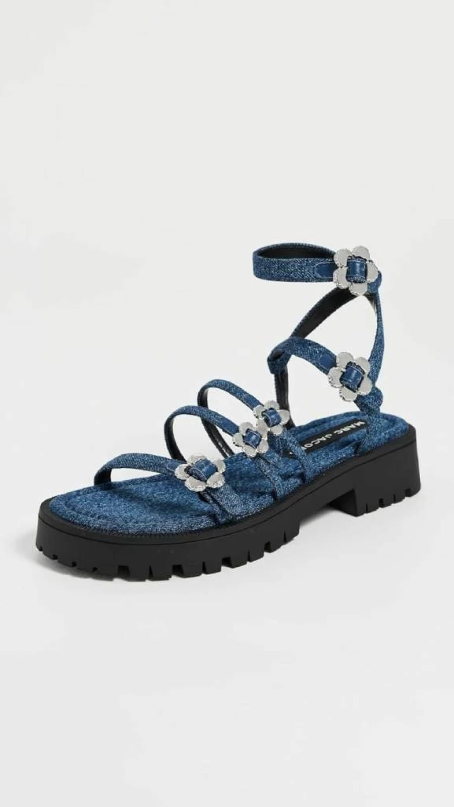 Marc Jacobs The Kiki Women's Gladiator Sandals - Stylish Leather Strap Summer Flat Sandals
