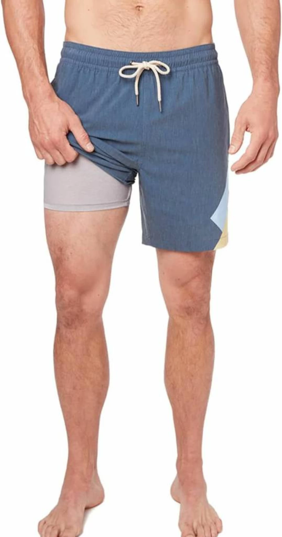 Fair Harbor Men's Bayberry Swim Trunks 7-Inch Inseam with Liner - Anti-Chafe Classic Fit Quick-Dry Beach Shorts