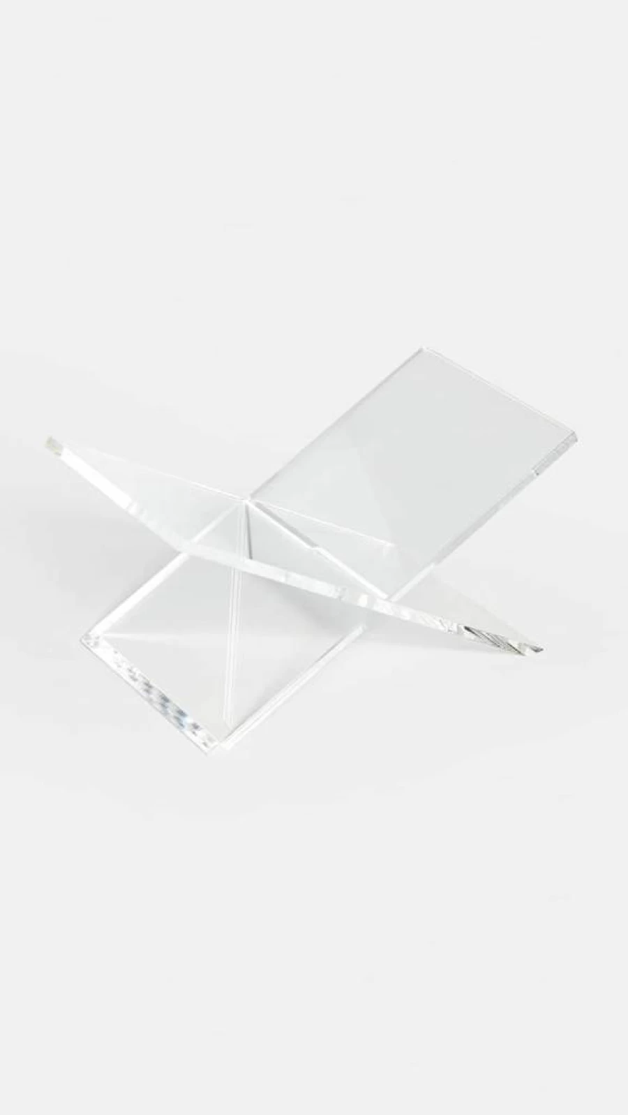 Tizo Design Clear Acrylic Book Stand for Women - Adjustable Reading Holder for Desk, Cookbooks, and Bible