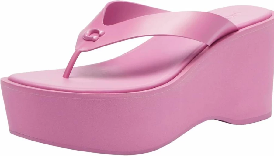 Amazon Women's Sculpted C Platform Flip Flop Sandals - Comfortable Summer Beach Slide Sandals for Women