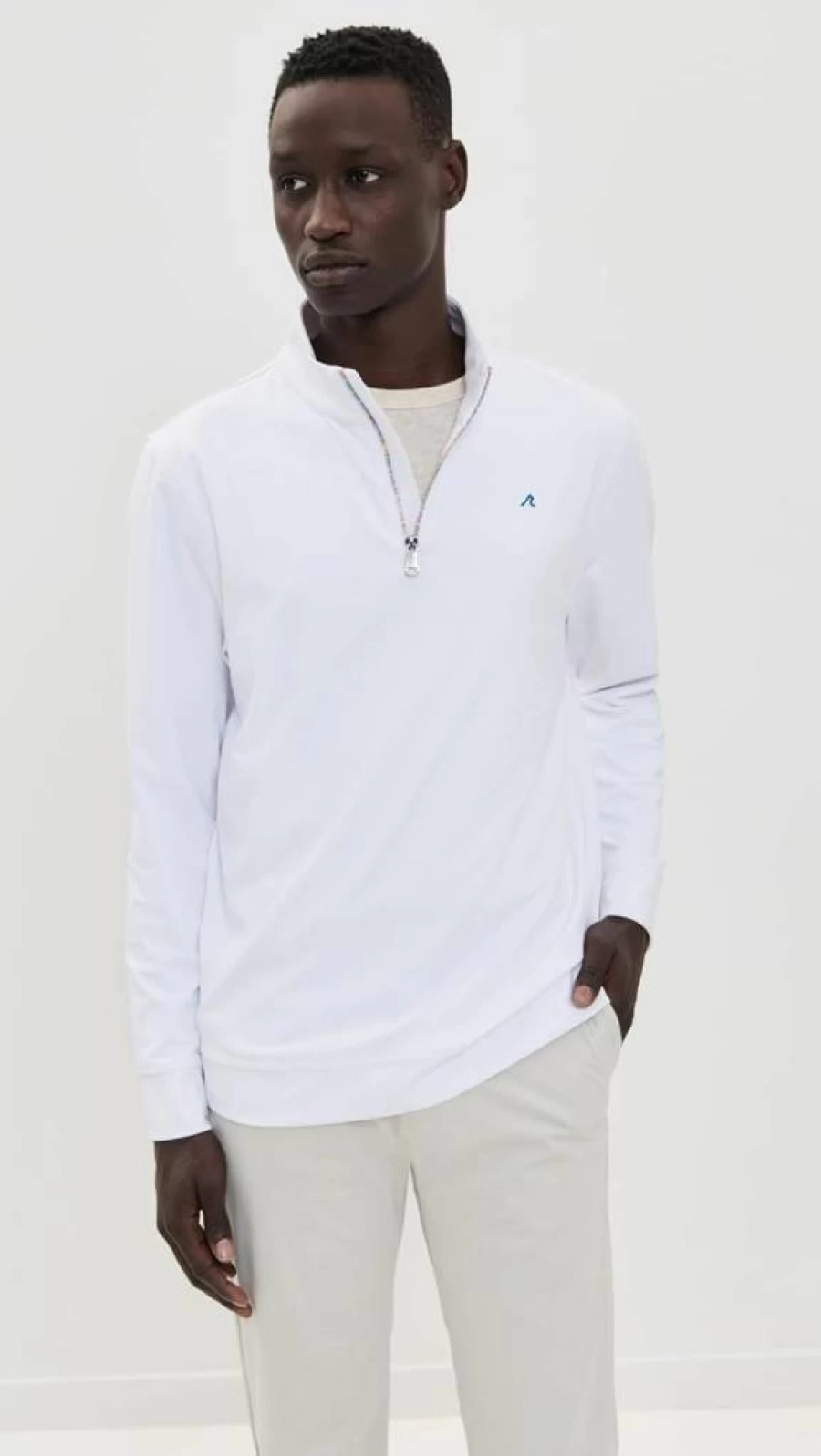 Redvanly Men's Performance Quarter Zip Pullover - Lightweight Athletic Golf & Active Wear