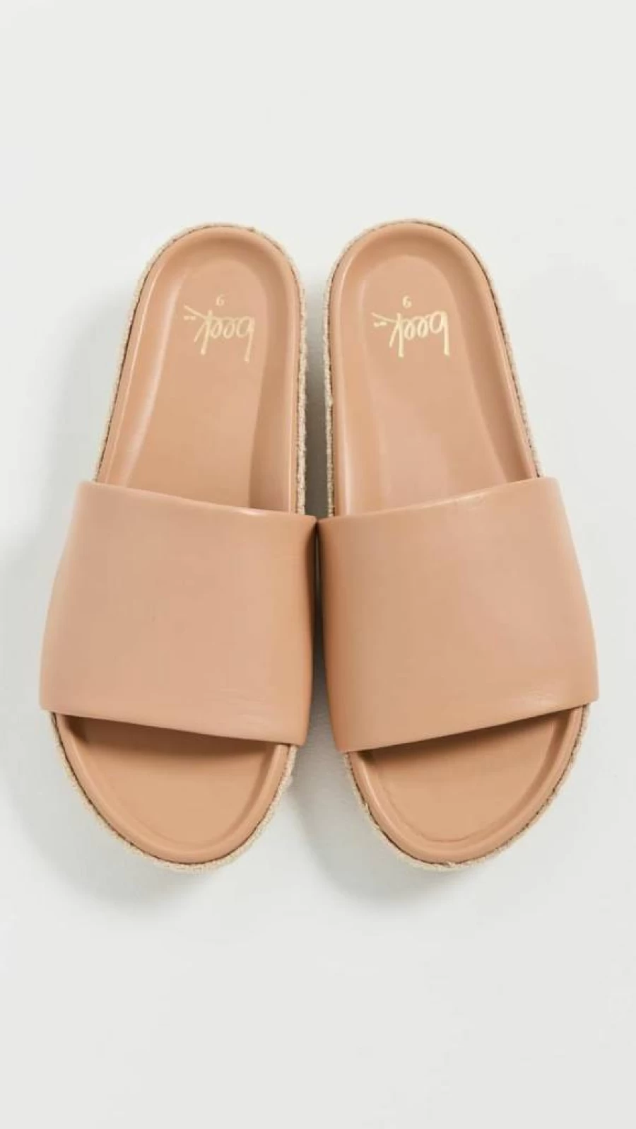 Beek Women's Pelican Jute Slides - Comfortable Summer Sandals with Natural Jute Sole