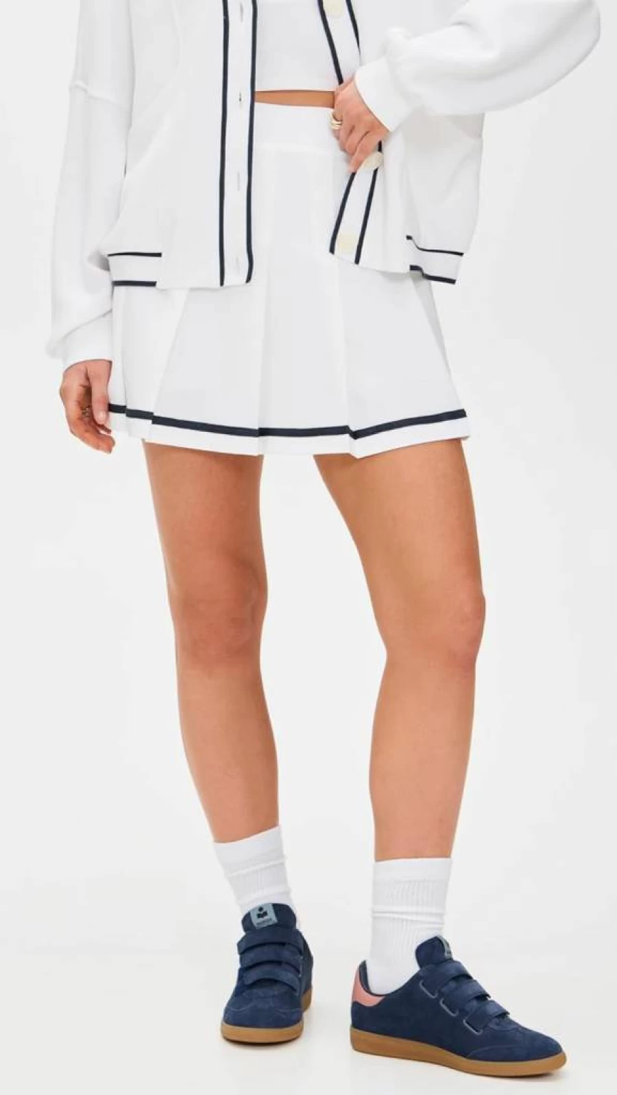 Varley Women's Clarendon High Rise Skort - Stylish Athletic Tennis Skirt with Built-in Shorts