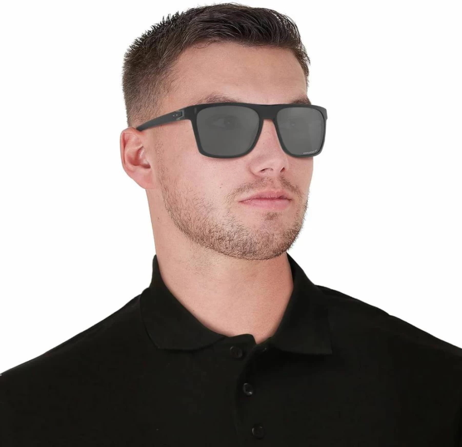 Oakley Men's Leffingwell Rectangular Polarized Sunglasses OO9100 - UV Protection, Lightweight Frame