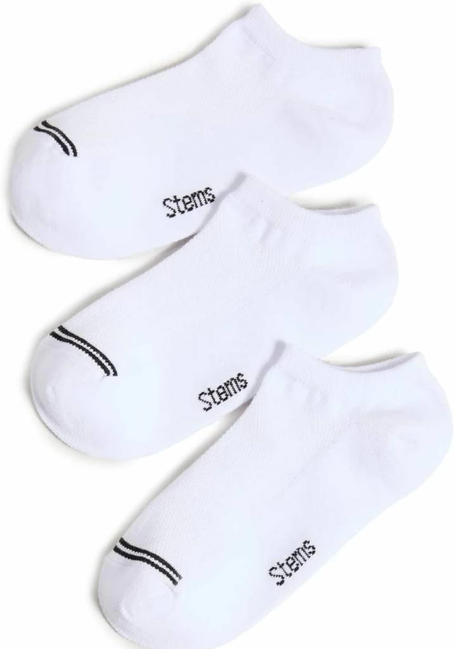 STEMS Women's 3-Pack No-Show Athletic Socks for Training & Sports