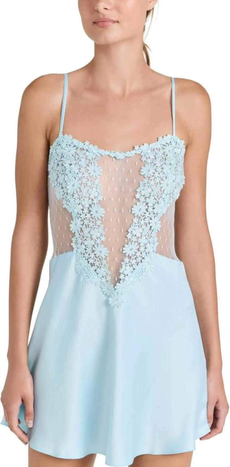 Flora Nikrooz Women's Lace Chemise - Elegant Showstopper Nightwear for Special Occasions