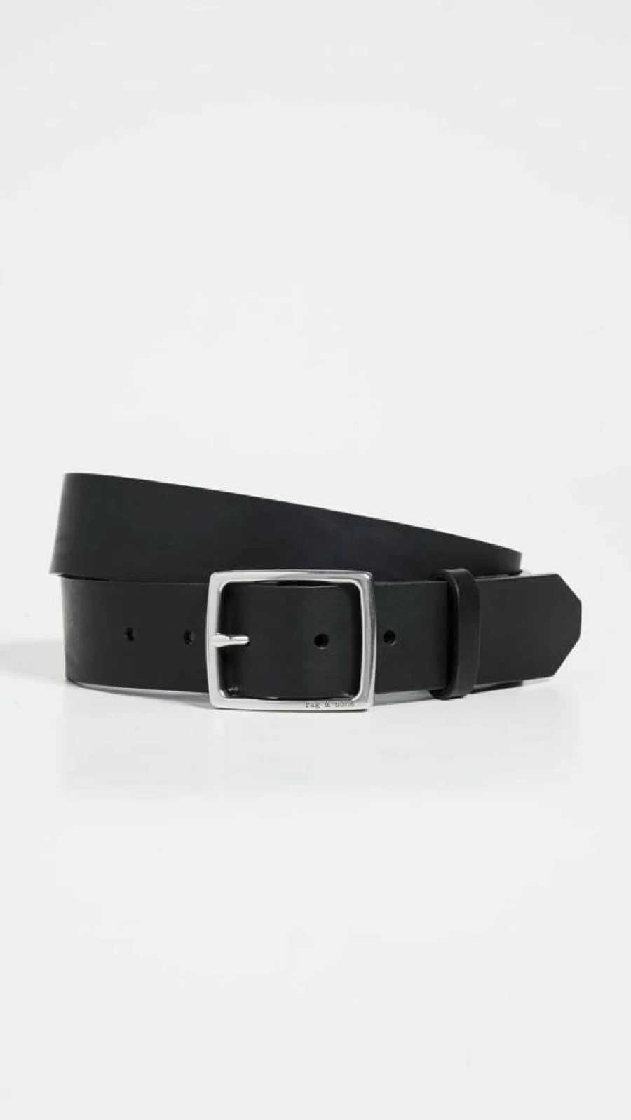 Rag & Bone Men's Genuine Leather Rugged Casual Belt for Everyday Wear