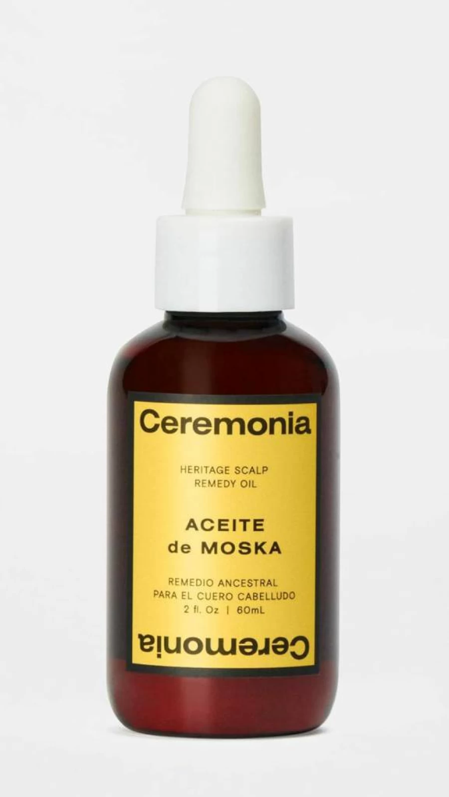 Ceremonia Aceite De Moska Scalp Oil for Hair Growth & Scalp Health, 2 Fl Oz (60 mL) Nourishing Treatment with Natural Ingredients